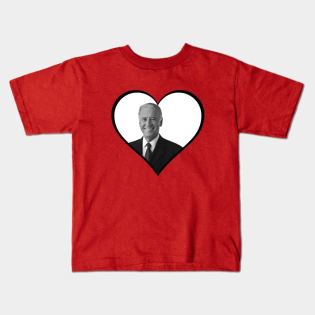 vote joe biden heart Kids T-Shirt by gossiprag